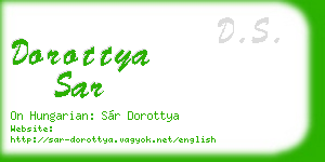 dorottya sar business card